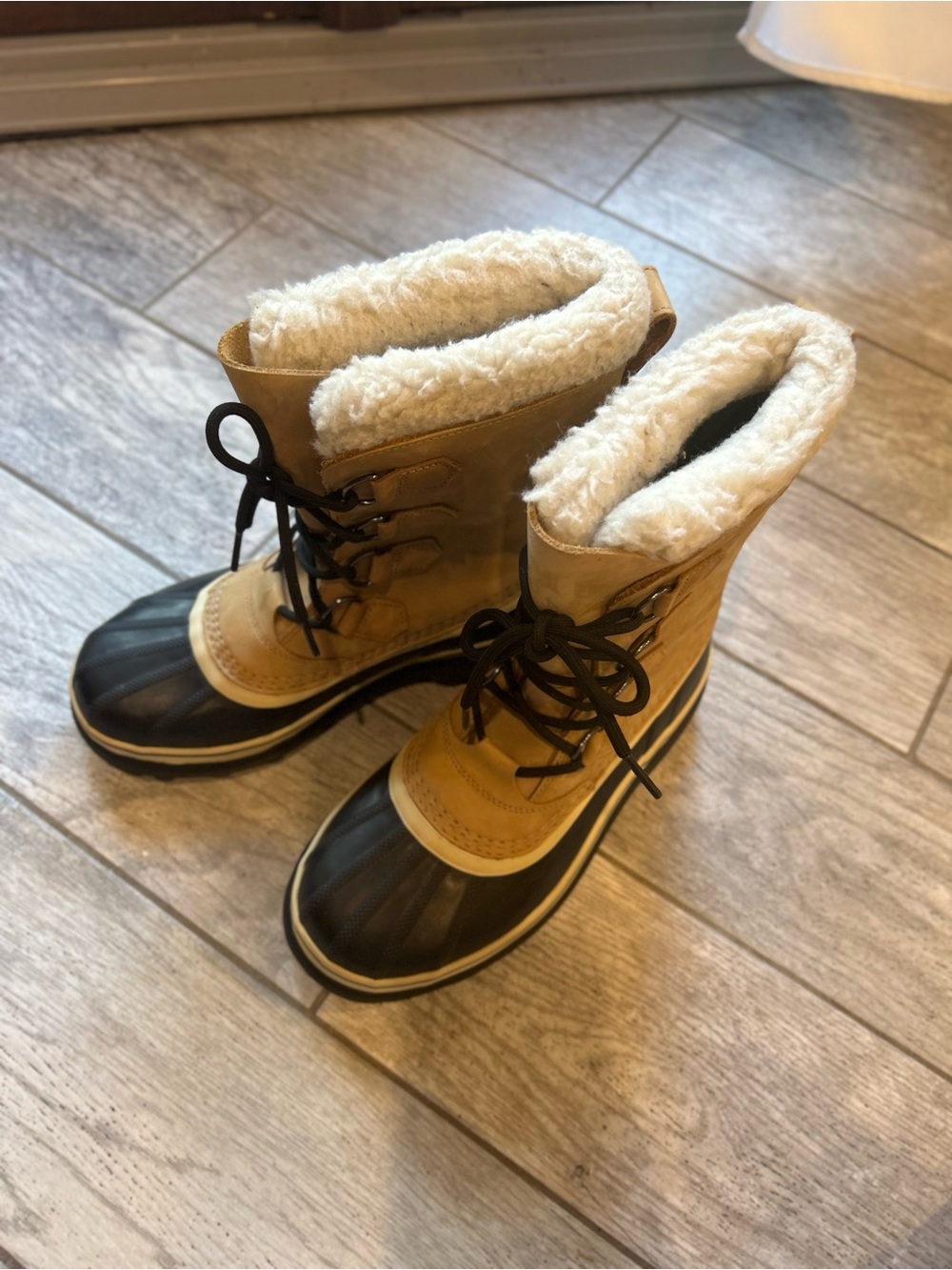 Sorel Caribou Waterproof Winter Boots Women’s Size 8 Tan/Buff - Picture 12 of 12